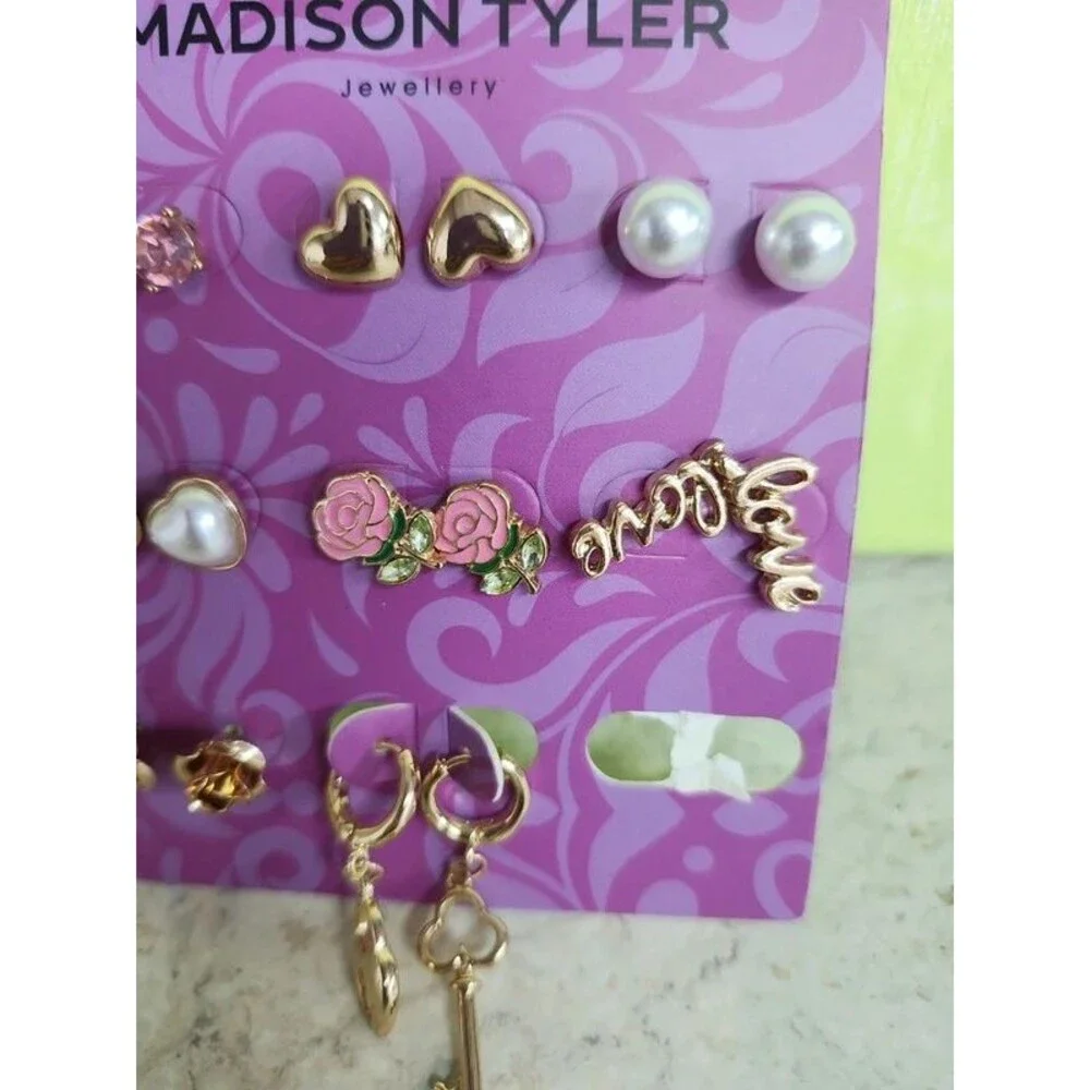 Madison Tyler 6 pairs of earrings